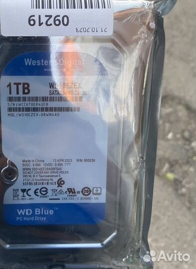 Жесткий диск wd blue 1 tb new