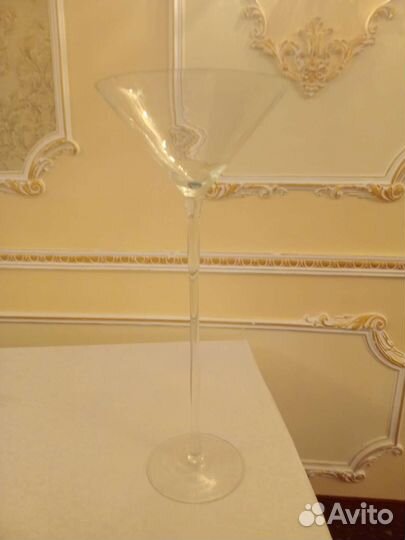 Ваза мартинка 70 см стекло