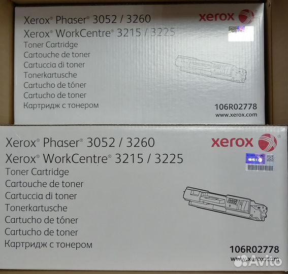 Новые оригинальные картриджи 106R02778 (17шт)