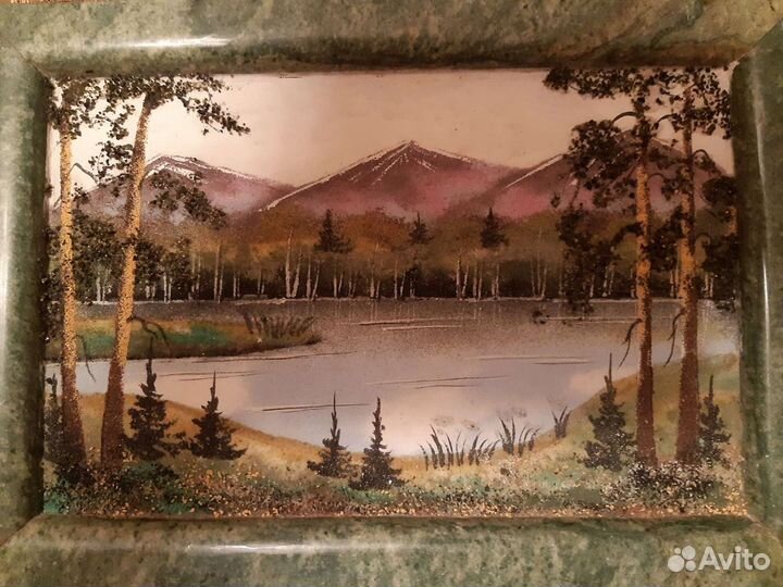 Панно из камня