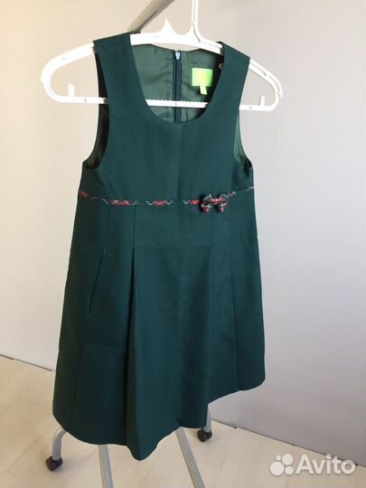 Сарафан для девочки с бантом школьная форма