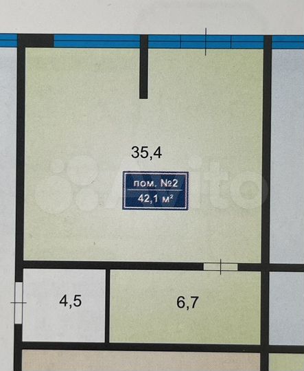 Офис, 42.1 м²