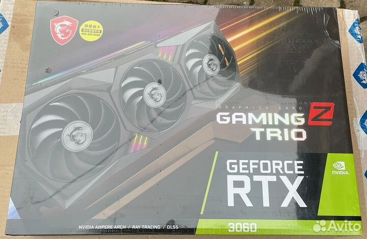 Видеокарта MSI GeForce RTX3060 gaming trio Z 12G