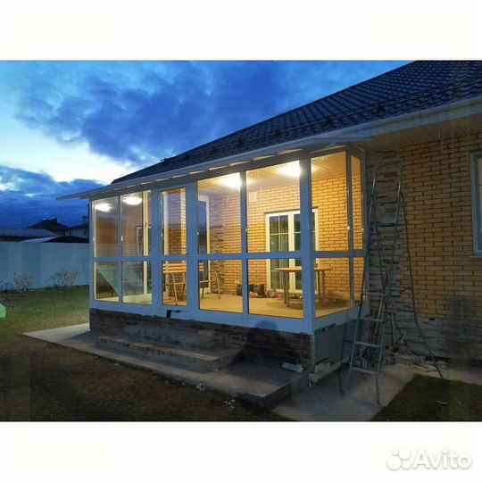 Алюминиевые окна на балкон