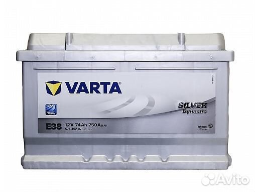 Аккумулятор на авто Варта Сильевр Е38