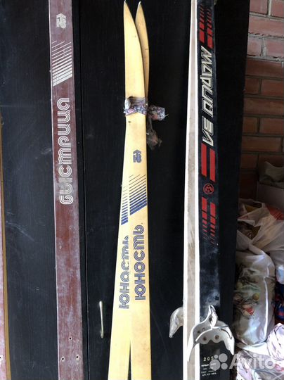 Лыжи деревянные, советские