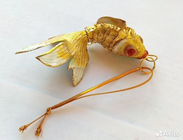 Рыба Карп - Подвеска из Перегородчатой Эмали ru*18