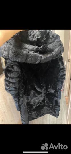 Шуба мутоновая с норкой
