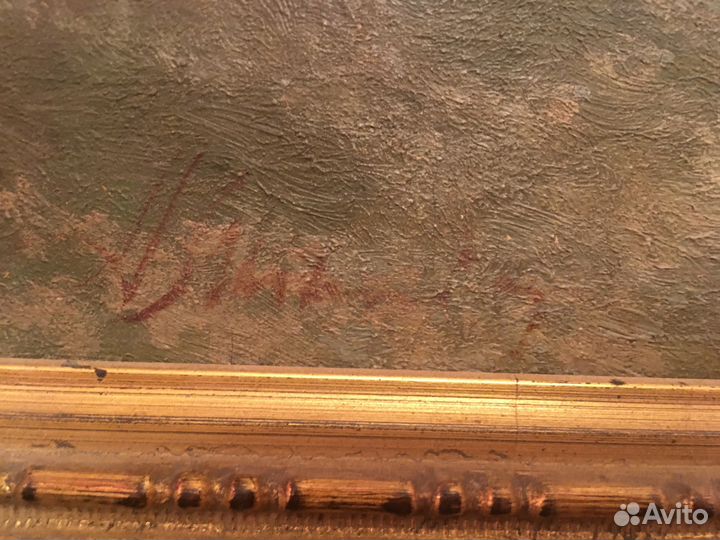 Европа, 19-й век,50х70 холст,масло,есть подпись