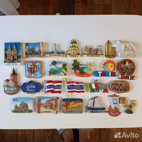 Магниты на холодильник из разных стран