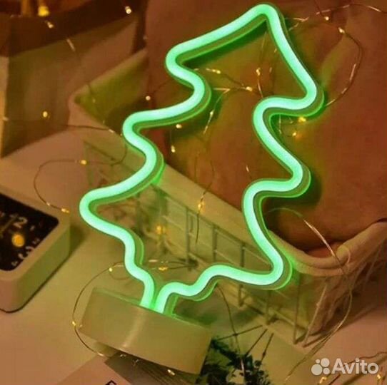 Новогодний подарок, светильник ночник Ёлочка