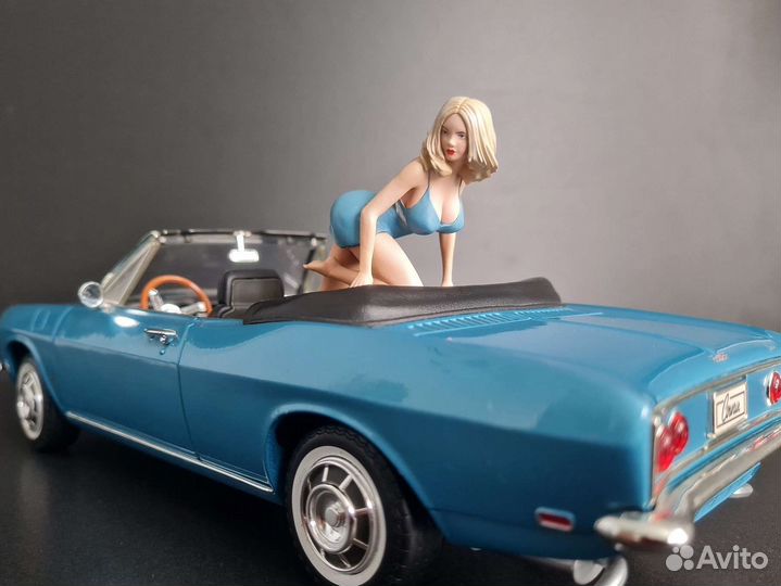 Фигурка 1/18. Девушка на капот