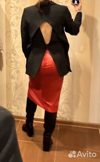 Юбка натуральная кожа