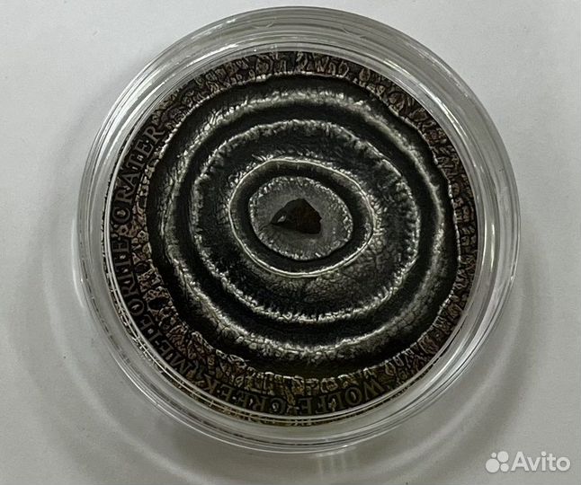 Ниуэ 1 доллар 2015 Метеорит Серебро Сертификат