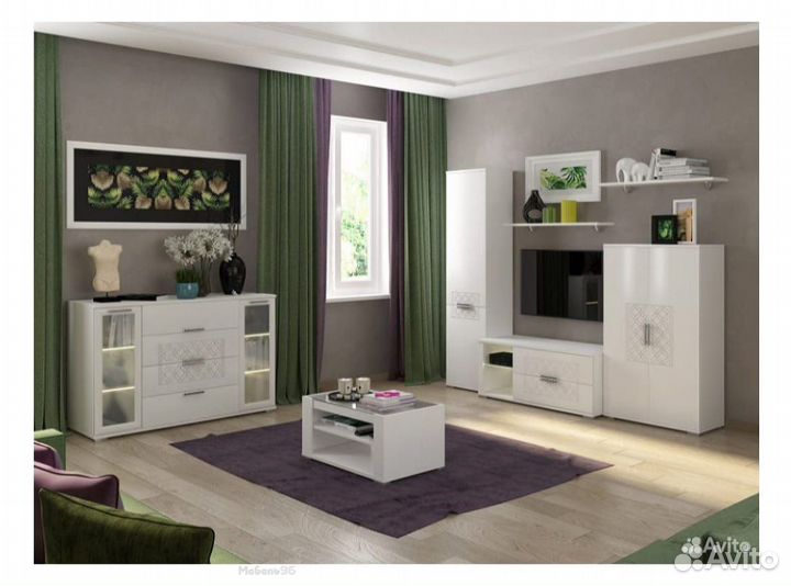 Гостиная Тиффани белая