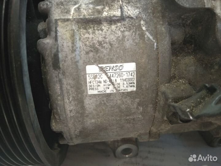 Компрессор кондиционера Toyota Avensis 1zzfe 1.8л
