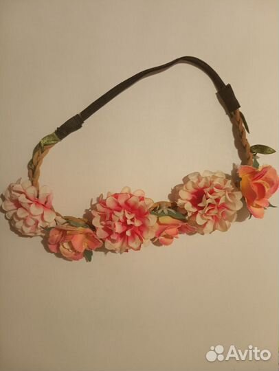 Ободок с цветами