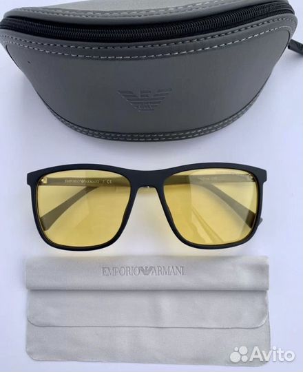 Очки emporio armani желтые поляризационные
