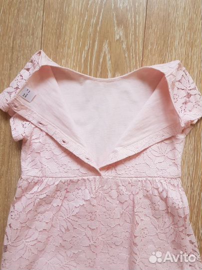 Комплект: кружевное платье и болеро р.116