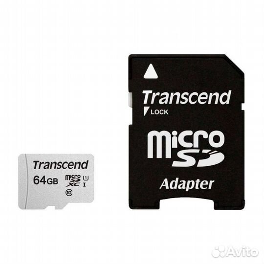 Карта памяти Transcend TS64gusd300S-A microsdxc 64