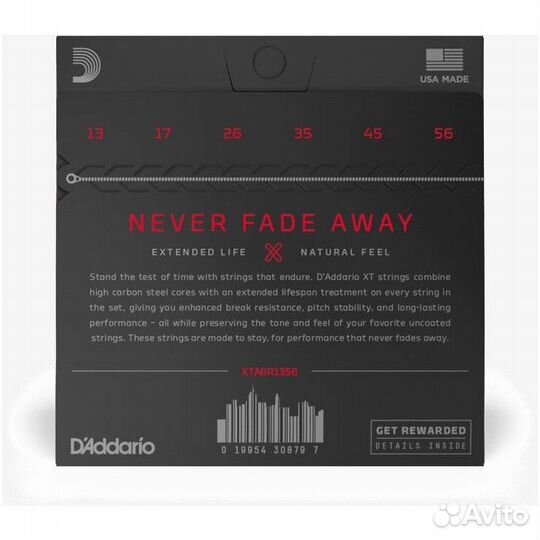 D'addario xtabr1356 - струны для ак. гитары