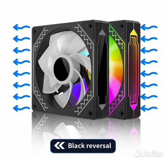 Вентиляторы teucer 120мм argb новые, реверсы