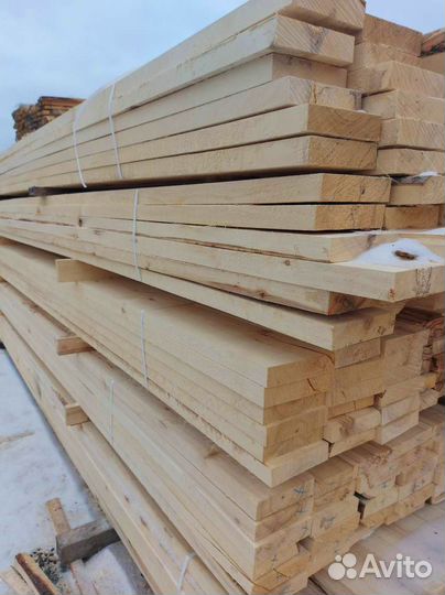 Доска обычная, лиственница, 40х100х6000мм, опт