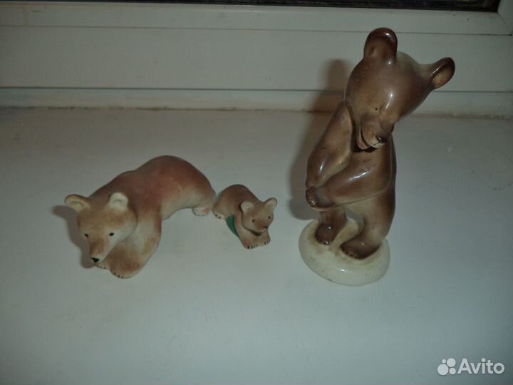 Фарфоровые статуэтки времен СССР 5 шт