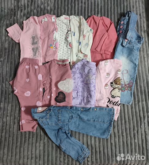 Одежда пакетом для девочки 74-80 размер