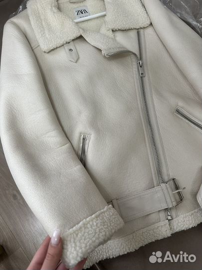 Дубленка женская zara M L