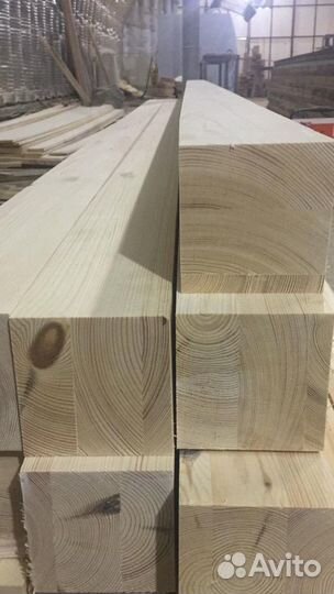 Клееный брус из массива сосны 80*120 мм от 1 до 12
