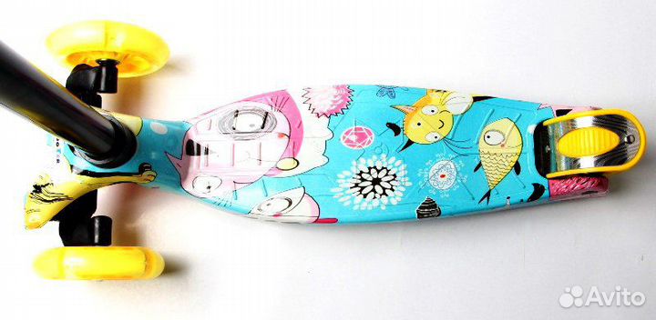 Самокат трехколесный Scooter maxi Print Cats