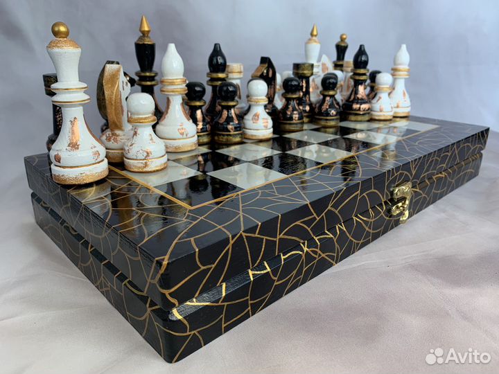 Шахматы подарочные, «Паутинка»,42 см.роспись