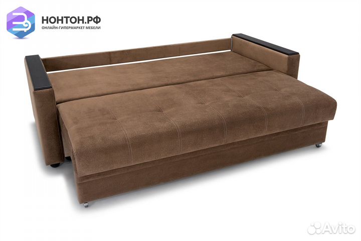 Диван еврокнижка Денвер светло-коричневый