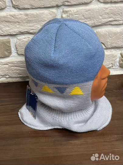 Шапка шлем для мальчиков Утепленный холофайбер