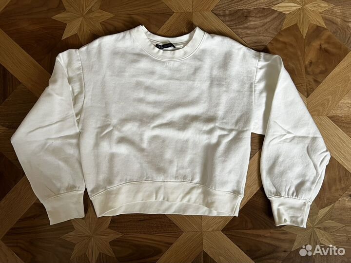 Свитшот zara молочный