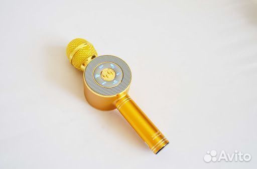 Караоке микрофон с колонкой светящийся Ws-668