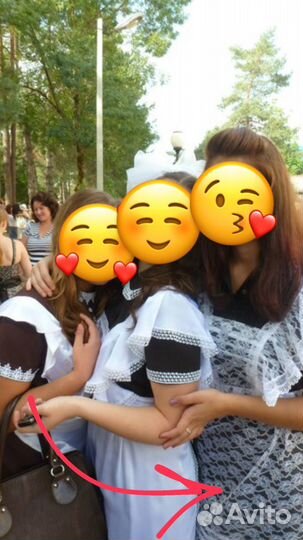 Школьная форма с фартуком на последний звонок