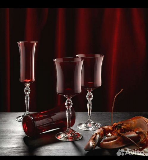 Бокалы чешское стекло