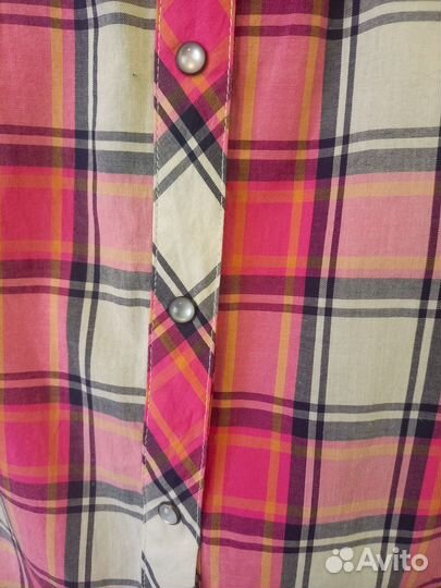 Платье-рубашка в клетку