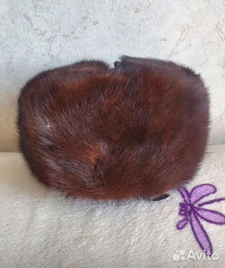 Норковая шапка мужская