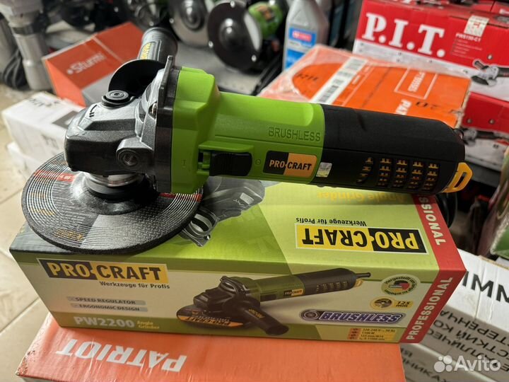 Болгарка бесщеточная Procraft PW2200 1100Вт
