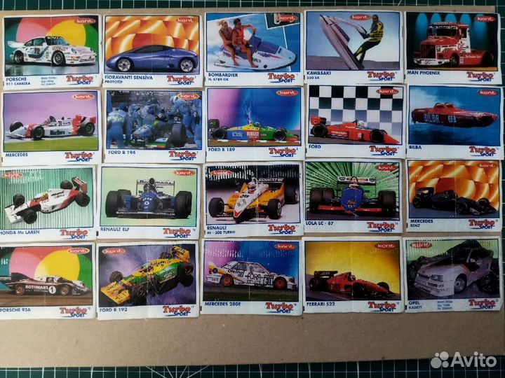 Вкладыши turbo sport полная серия 1-70 шт