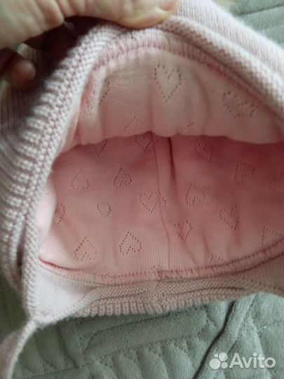 Шапка зимняя с натуральным помпоном