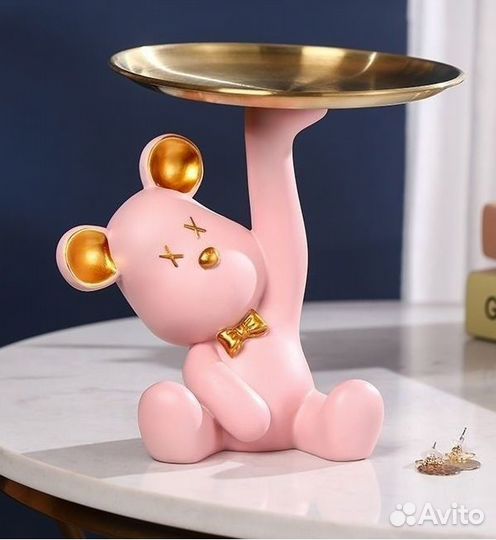 Ключница медведь с подносом