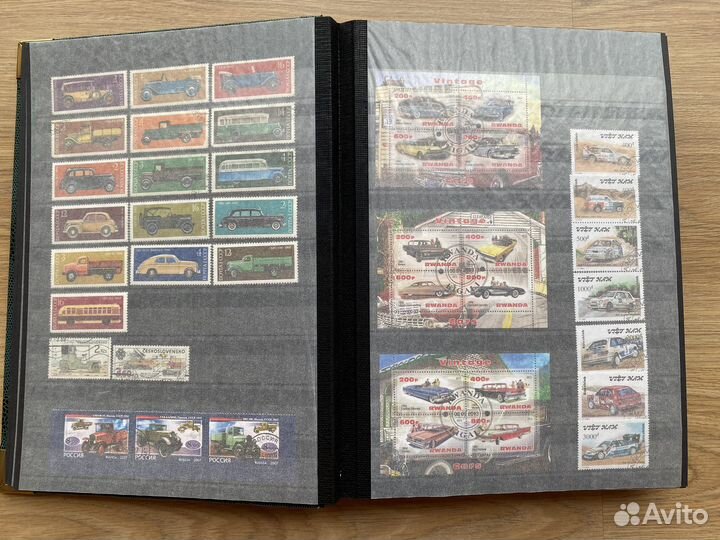 Альбом Linder с марками автомобили самолеты и тд