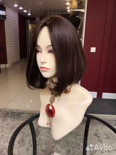 Парик на шёлке из натуральных волос