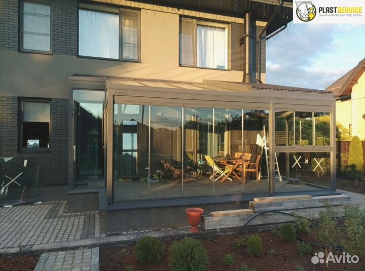 Безрамное остекление, окна пластиковые алюминиевые