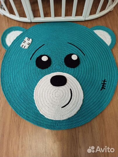 Детский коврик-мишка