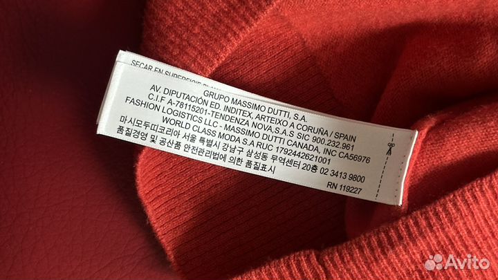 Massimo dutti свитер шерсть кашемир